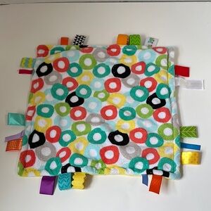 Bright starts taggies lovey yellow green blue